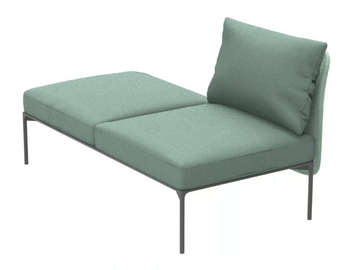 BLOOM 1206 DX/SX - Upholstered bench with back by Et al. - view 3